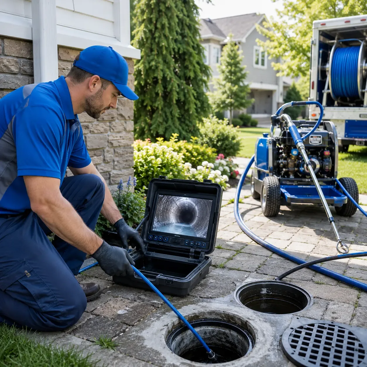 Outdoor drain cleaning professionals serving Kent, CT