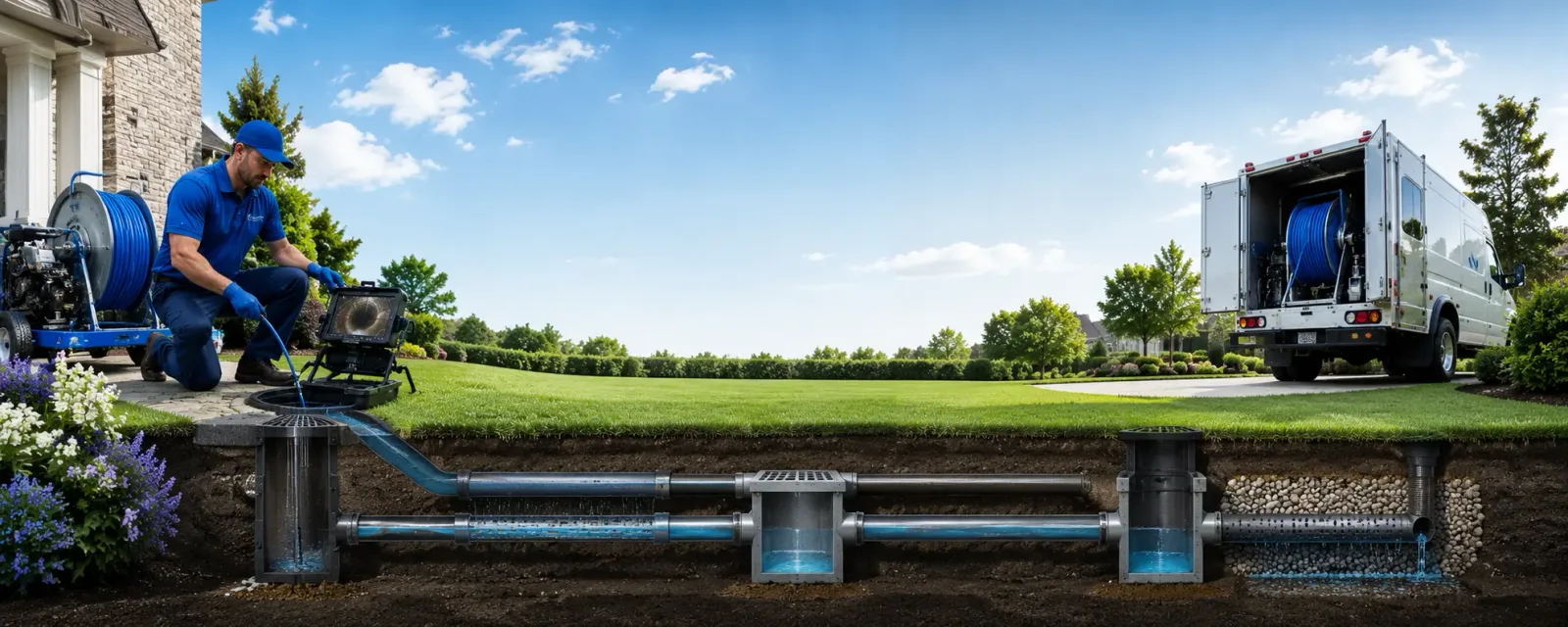 Outdoor drain cleaning information for Kent, CT